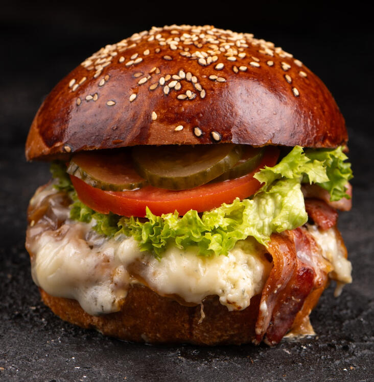 #bluecheeseburger